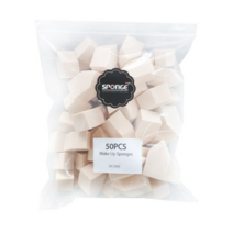 스펀지팝 라텍스 웨지 트라페 스펀지 퍼프 대 50p + 케이스, 2개