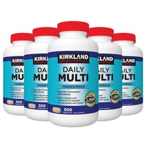 5개 세트 KIRKLAND 커클랜드 DAILY 데일리 멀티 MULTI 비타민 500정
