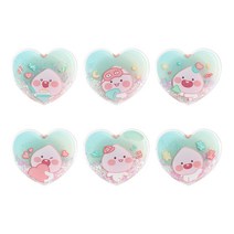 카카오프렌즈 리틀 어피치 러블리데이 글리터 하트 스탠드 톡, 1개, 파티어피치