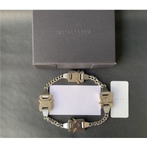 1017-alyx-9sm 버클 목걸이 남성 여성 골든 화이트 알릭스 목걸이 투각 문자 토크 1:1 알릭스 목걸이