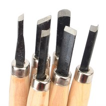 목공 조각칼 서각칼 세트 2종 나무 서각도 공예칼 절삭끌, 4개