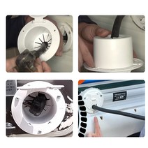 RV-캠핑카 전기 검정색 전원 코드 케이블 해치 30 50 Amp, 단일옵션