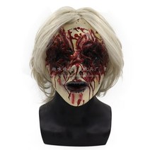 할로윈 공포 마스크 리얼 가면 호러 할로윈소품, 백발귀신