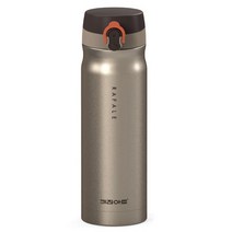 고급스러운 세련된 스테인리스 보온 보냉 2중 잠금장치 골드메탈 텀블러 500ml