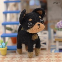 아트조이 DIY 강아지 양모펠트 키트 미니핀