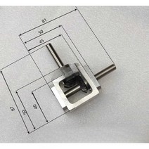 직각 변속기 프레임 박스 베벨기어 T자형 기어 스크류, 스타일 1 단일 출력 샤프트