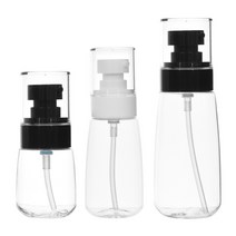 [용기] 친환경 UPG PETG 투명 에센스용기 30ml 60ml 100ml, 검정캡 100ml
