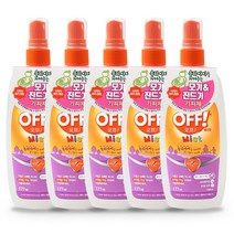 오프 OFF 미스트 키즈 모기 진드기 기피제+마술패치2매, 5개+마술패치 2매