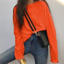 Ogfaour 여성용티셔츠 2020년 봄여름겨울 뉴타입 여성패션 아우터 가을옷 루즈핏 이너 이너셔츠 상의 코디하기쉬운 긴팔 t셔츠