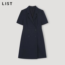 리스트 더블 브레스트 반팔 원피스 TWWOPN62100 DN
