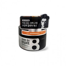 엘라스틴 무광택 헤어 왁스 80g 스타일링 클레이 맨인매트 adv, 엘라스틴 맨인매트 왁스80g