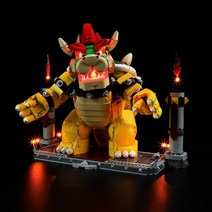Lego-71411 The Mighty-Bowser - 레고 빌딩 블록 모델과 호환되는 LED 조명 키트 세트는 포함되지 않음, 한개옵션0