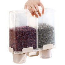 Airtight Cereal Container Transparent Rice Barrel Grain Storage Box 4L Large Capacity Dispenser, 01 4L
