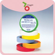 Lab Touch USA 실험실용 라벨테이프 색상 규격 테이프, 19mm, Yellow