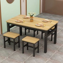 야장 테이블 야외 테라스 카페 테이블 술집 포차, 140x80x75책상1의자4색상선택배송메모기입