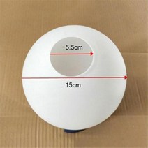 천장 선풍기 유리 램프 그늘 교체 조명 벽 펜던트 한쪽 개방 액세서리 고정 커버, 04 D15cm55cm