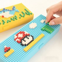 나nanr_빠띠라인 나노블럭 필통 스타일 사무용 아이디어 필기도구 학생 학용품 펜케이스 연필 문구용♥sksnfll, ♥sksnfll남자