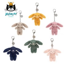 젤리캣키링 JELLYCAT BBL4LBC 토끼인형 열쇠고리 키홀더 크림 7컬러, 잉키(사전 판매중), 1개