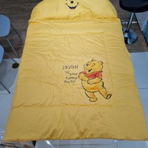 아가방수성동아nc 곰돌이푸우 어린이집 낮잠이불세트, 옐로우
