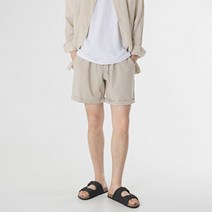 오나크 / 스타일에스 PB 바이오워싱 린넨 카브라 밴딩 반바지