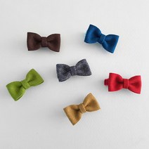 러블리소우 흘러내리지 않는 아기 유아 헤어핀 (모직 리본 베이비 논슬립핀)