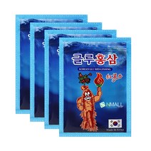 에스앤몰 홍삼 한방 패드 4팩 붙이는 건강 파스 100매