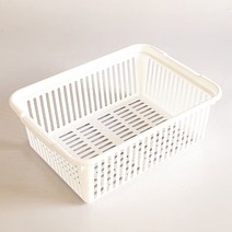 파스텔앤화이트 메쉬바구니(대), 화이트