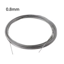 새로운 10m 304 스테인리스 스틸 와이어 로프 소프트 낚시 리프팅 케이블 7 × 7 빨랫줄, 0.8mm