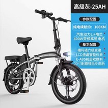 포지티브 폴딩 전기차 리튬 배터리 남성 대리 소형 드라이브 신국 표준 자동차 자전거, 48V, 20AH, 용량 25/알루미늄 합금/6단 변속기/카 배터리/약 1