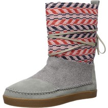 TOMS 여성용 네팔 패션 부츠 뉴트럴 그레이 스웨이드/텍스타일 믹스 10 미디엄 US