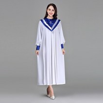 성가대복 성가대가운 찬양 현대 의류 크리스찬 교회 합창단 성자 의상 여성 성직자 가운 시 클래스 서비스 수녀 노래 AliExpress, design 3+XL