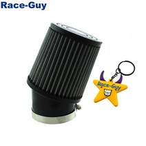 오토바이 필터 6.5 HP 혼다 클론 GX160 엔진용 62mm 앵글 패브릭 에어 필터 카트 프레데터 212cc, 한개옵션0