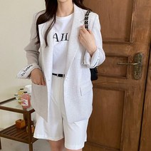 다잇템 여자 필기체 수트핏 캐쥬얼 하프핏 SS 자켓 (9859951)