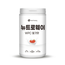 단백질쉐이크 WPC 농축유청단백분말 필수아미노산 류신 단백질 분말 프로틴파우더 대용량, 1통, 단백질보충제 딸기맛 600g