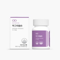 [피토틱스] 글루콘산 유기성 마그네슘 비타민B6 비타민B12 함유 마그네슘B, 3개, 600mg x 60정