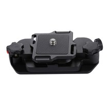 YSSHOP DSLR Gopro 액세서리 용 플레이트 및 1/4 나사가있는 퀵 릴리스 카메라 클립, 8.9x4.5x2.5cm, 블랙, 알루미늄 합금