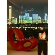 골든픽 프랑스 알코올 벽난로 주변 조명 발광 실내 난방 침실 감성 램프 집들이선물, 럭키(스테인리스)