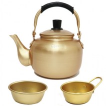 양은 황주전자 막걸리잔 모음 동동주잔 편수 업소용 옛날 노란 주전자, 황주전자/6L