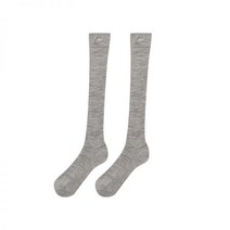메리노울 로고 니삭스 2팩, Free, Charcoal