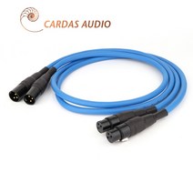 [해외]CARDAS 클리어 라이트 XLR 밸런스 케이블 3Pin XLR 플러그 앰프 CD DVD 플레이어 상호 연결 오디오 케이블, XLR 남성 -XLR 여성, 1m