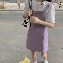 여름뷔스티에원피스 프렌치 소프트스타일 끈나시 여성 작은 키 디자인감각 보이핏 볼륨 극 스윗 스커트다 4872399919
