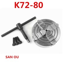 SANOU 4 Jaw Lathe Chuck K7280 수동 독립 척 도구 액세서리, 01 K7280