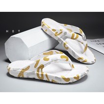 한봄찬 남성 슬리퍼 여름 야외 유행 해변 신발 두꺼운 밑창 플립 플롭 미끄럼 방지 샌들 대형 알록달록쪼리1