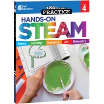 (영문도서) 180 Days: Hands-On Steam: Grade 4 Paperback, Shell Education Pub, English, 9781425825317