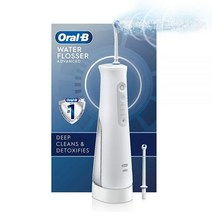 Oral-B 워터 플로서 어드밴스드 무선 휴대용 구강 세정기 핸들 노즐 2개 포함