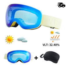벡터 키즈 스키 고글 더블 레이어 UV400, 기본, MULTI
