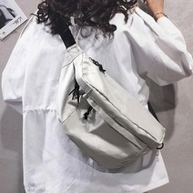 빅사이즈 면힙색 가벼운 넉넉한 커플용 슬링백 크로스 여중 중학생 운동 데일리 등산 취미
