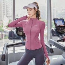 운동 스포츠 셔츠 슬림핏 긴팔 코트 요가 엄지 구멍 포함 피트니 레깅스