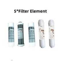 세면대필터 수전 샤워기필터 가정용 주방 직접 음주 전송 설치 액세서, 5Pcs filter element