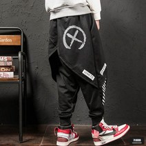 가바바 남성 빅사이즈 조거팬츠 특이한 스타일의 배기핏 밴딩팬츠 G53560